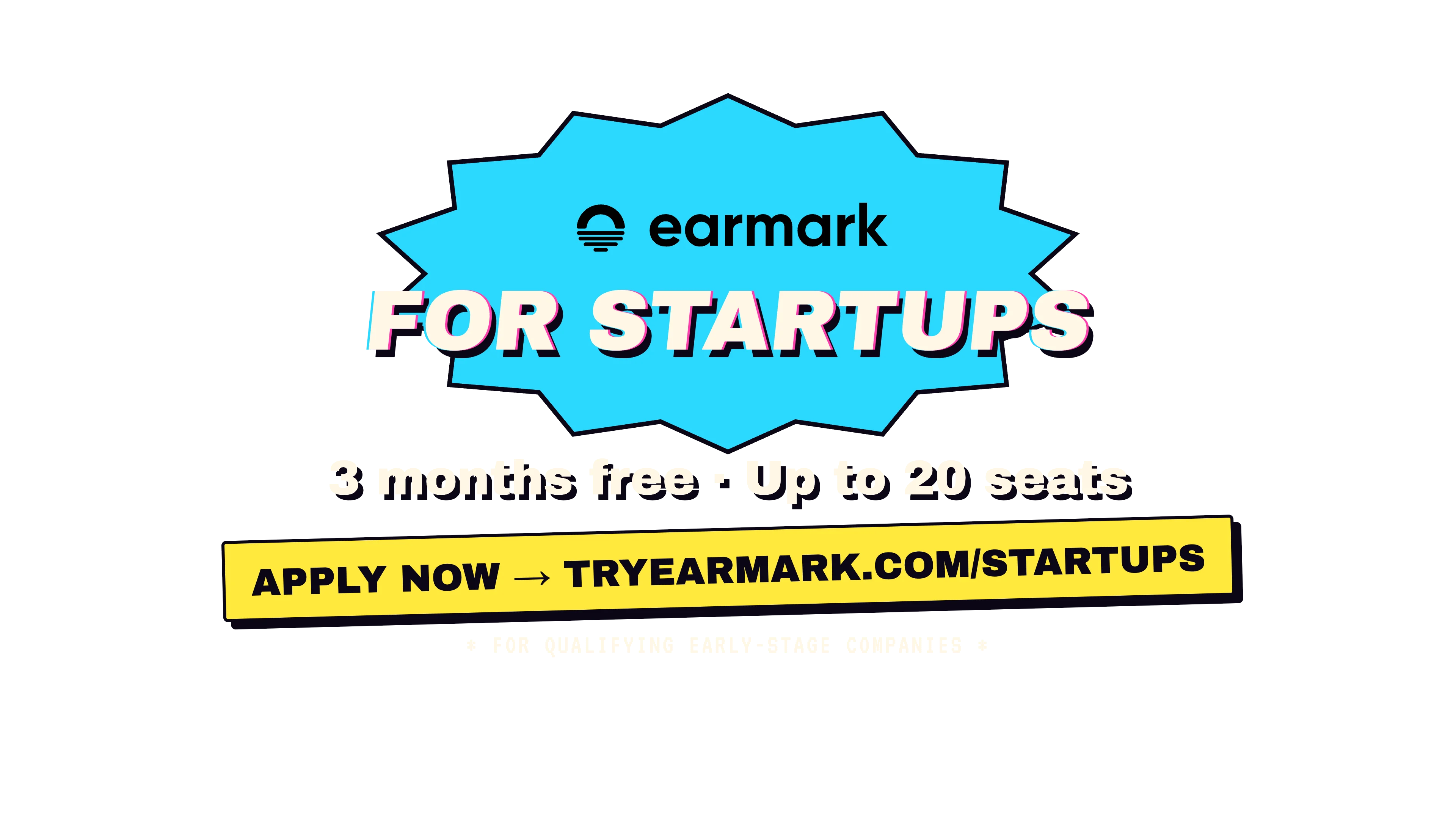 Earmark for Startups, three months free and up to twenty seats