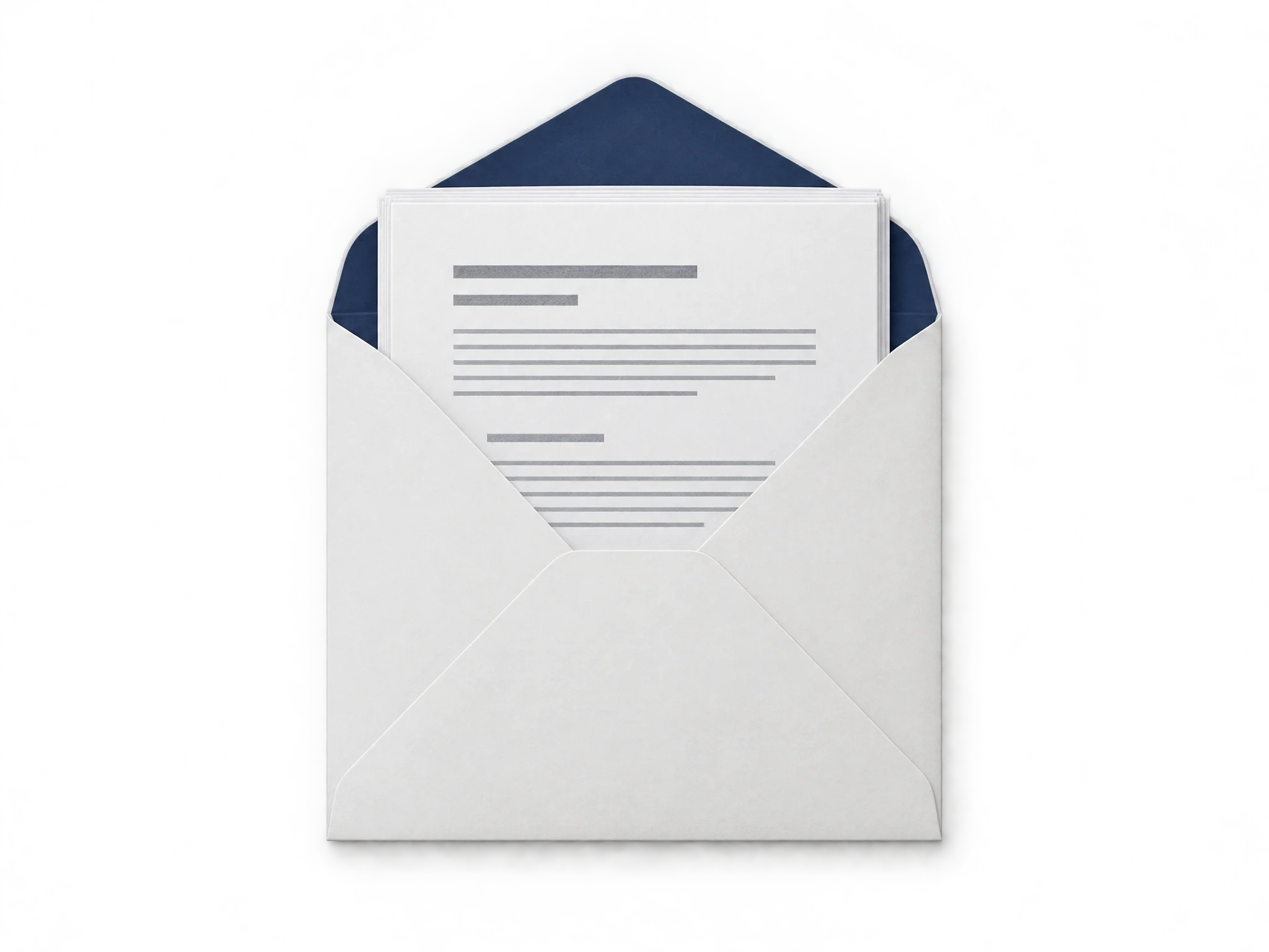 Illustration of multiple documents in one submission packet.
