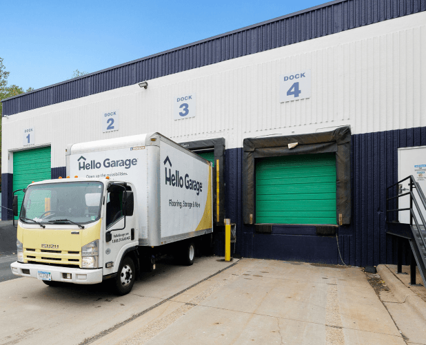 Exterior of a WareSpace facility with multiple loading docks, opening soon in Santa Ana