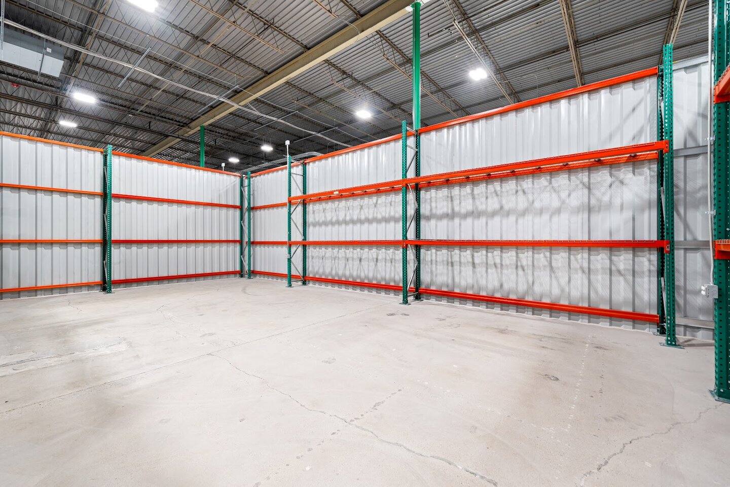 A flexible WareSpace warehouse unit set up for storage and operations