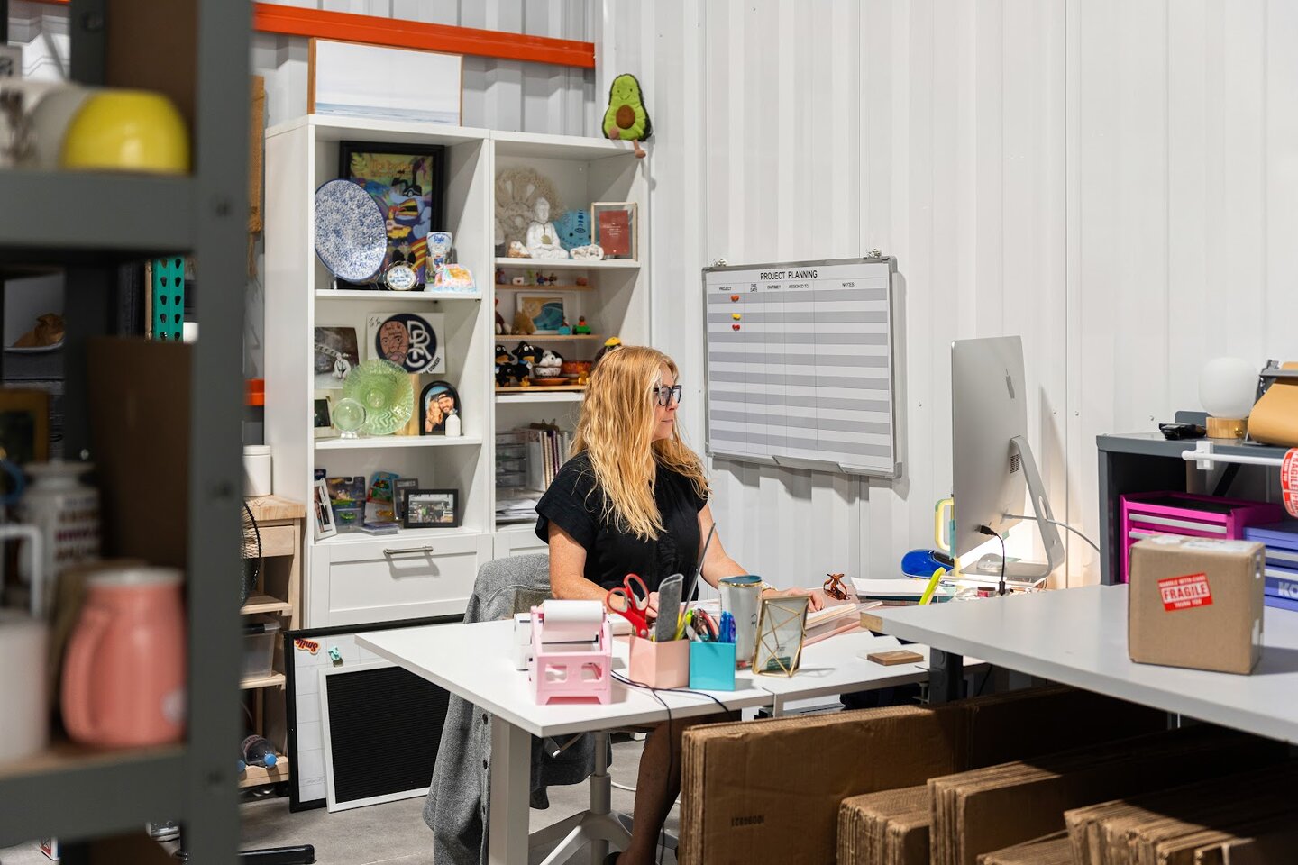 A real WareSpace tenant operating their business inside a warehouse unit