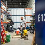 Contractor operating from an organized WareSpace unit