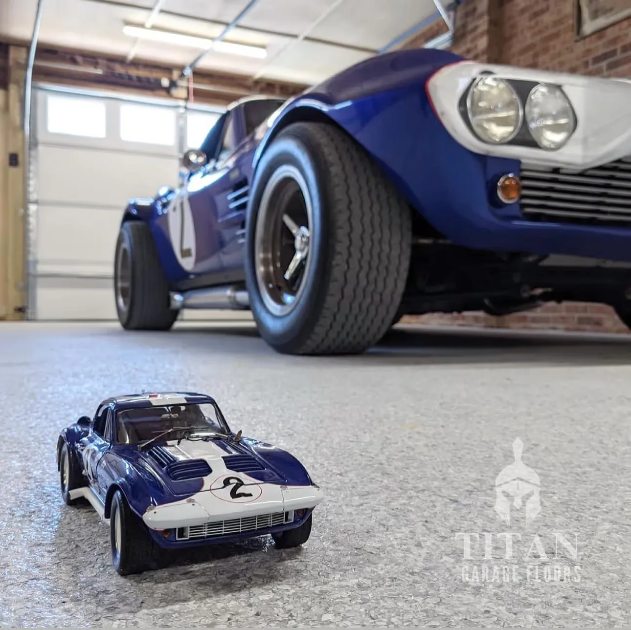Titan Garage Floors epoxy flake finish