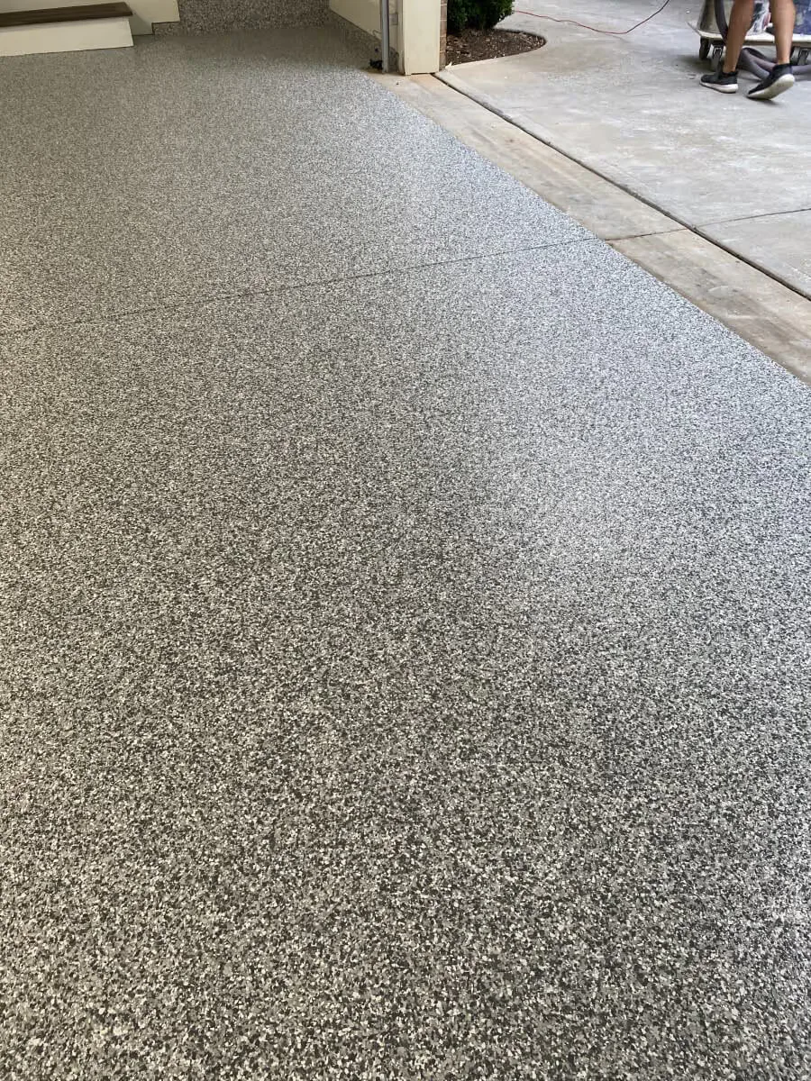 Floor coating installed by Titan Garage Floors