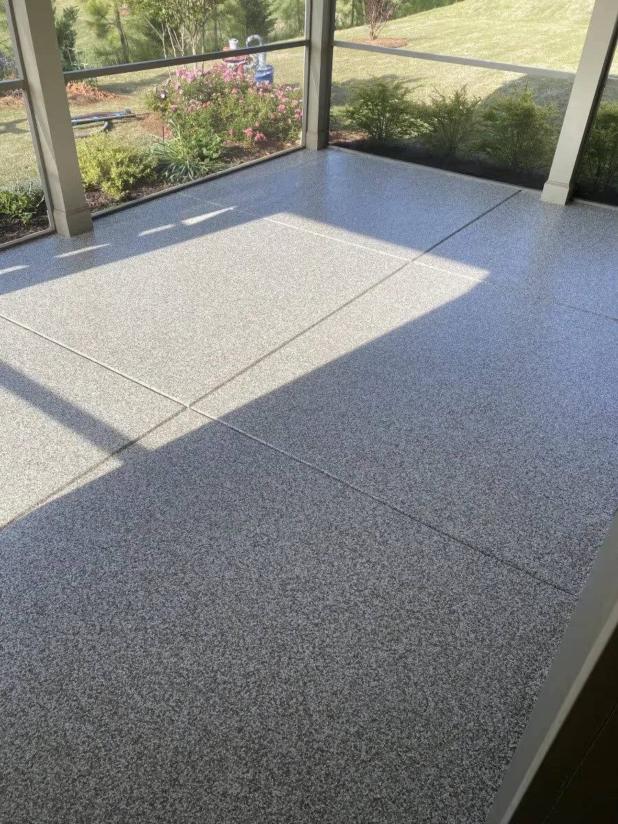 Floor coating installed by Titan Garage Floors