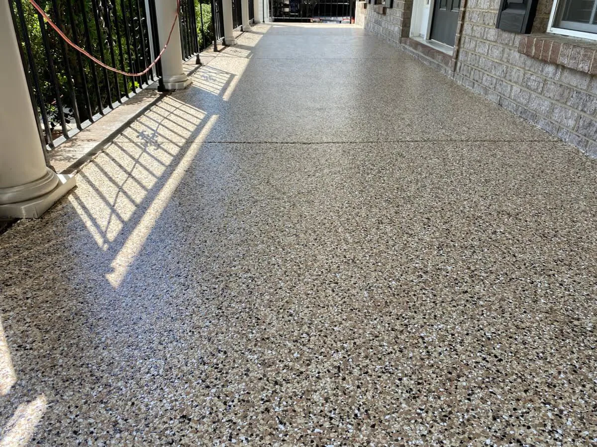 Floor coating installed by Titan Garage Floors