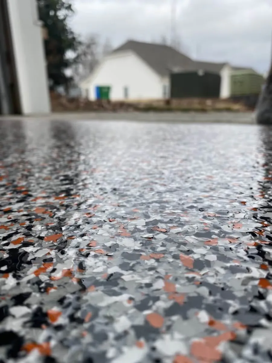 Floor coating installed by Titan Garage Floors