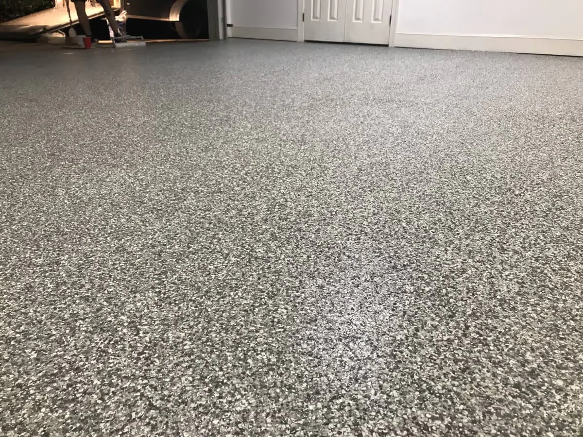 Floor coating installed by Titan Garage Floors