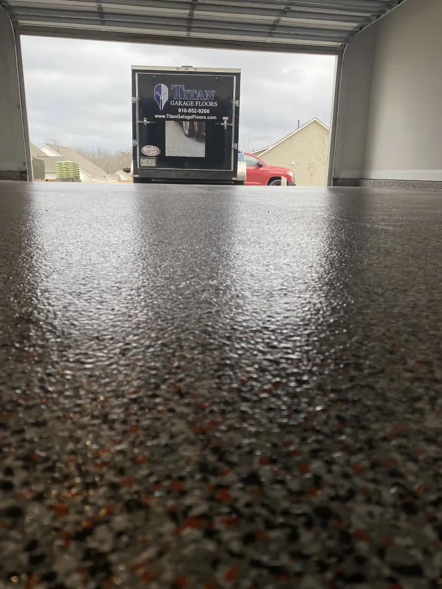 Floor coating installed by Titan Garage Floors