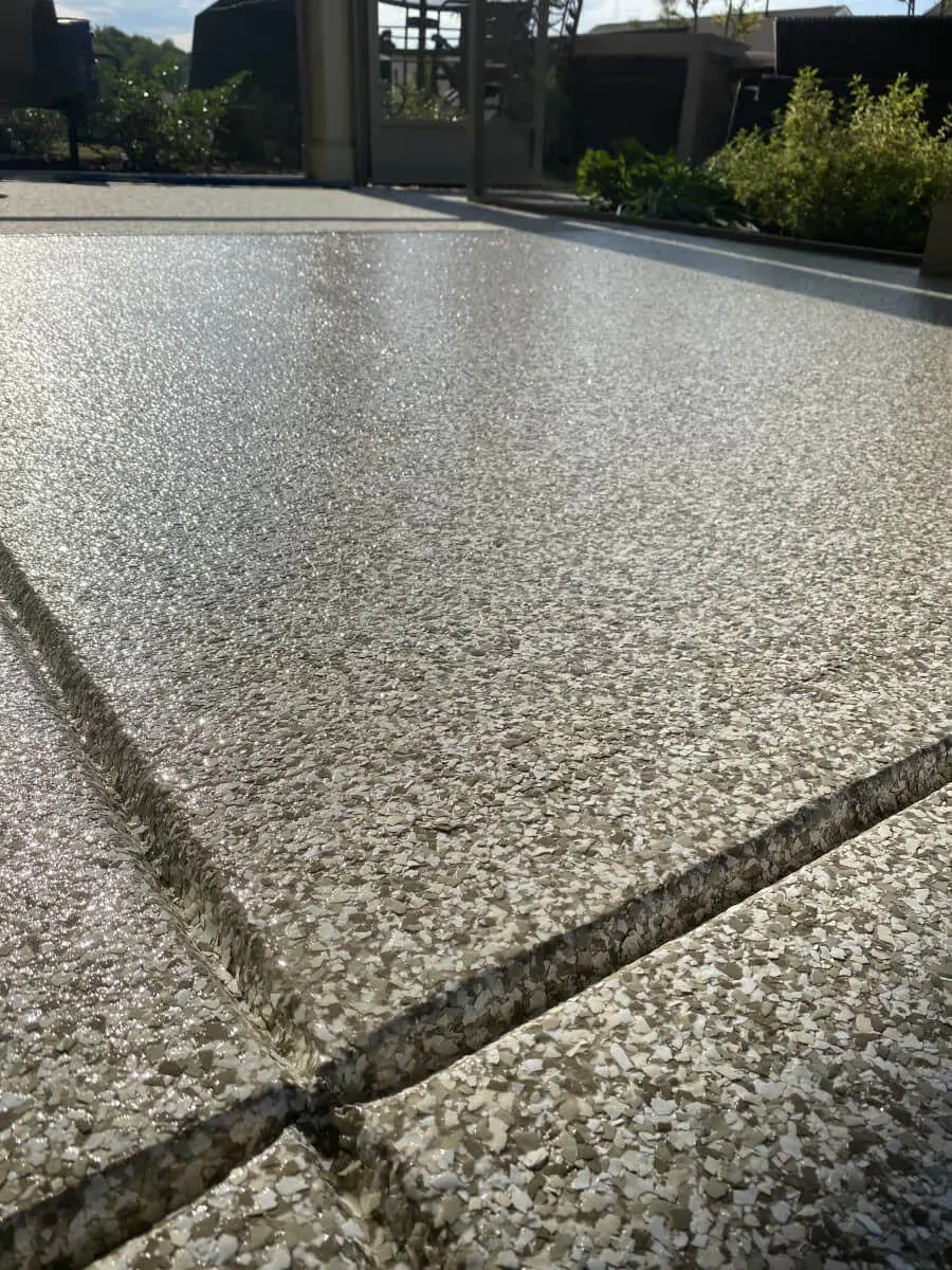 Floor coating installed by Titan Garage Floors