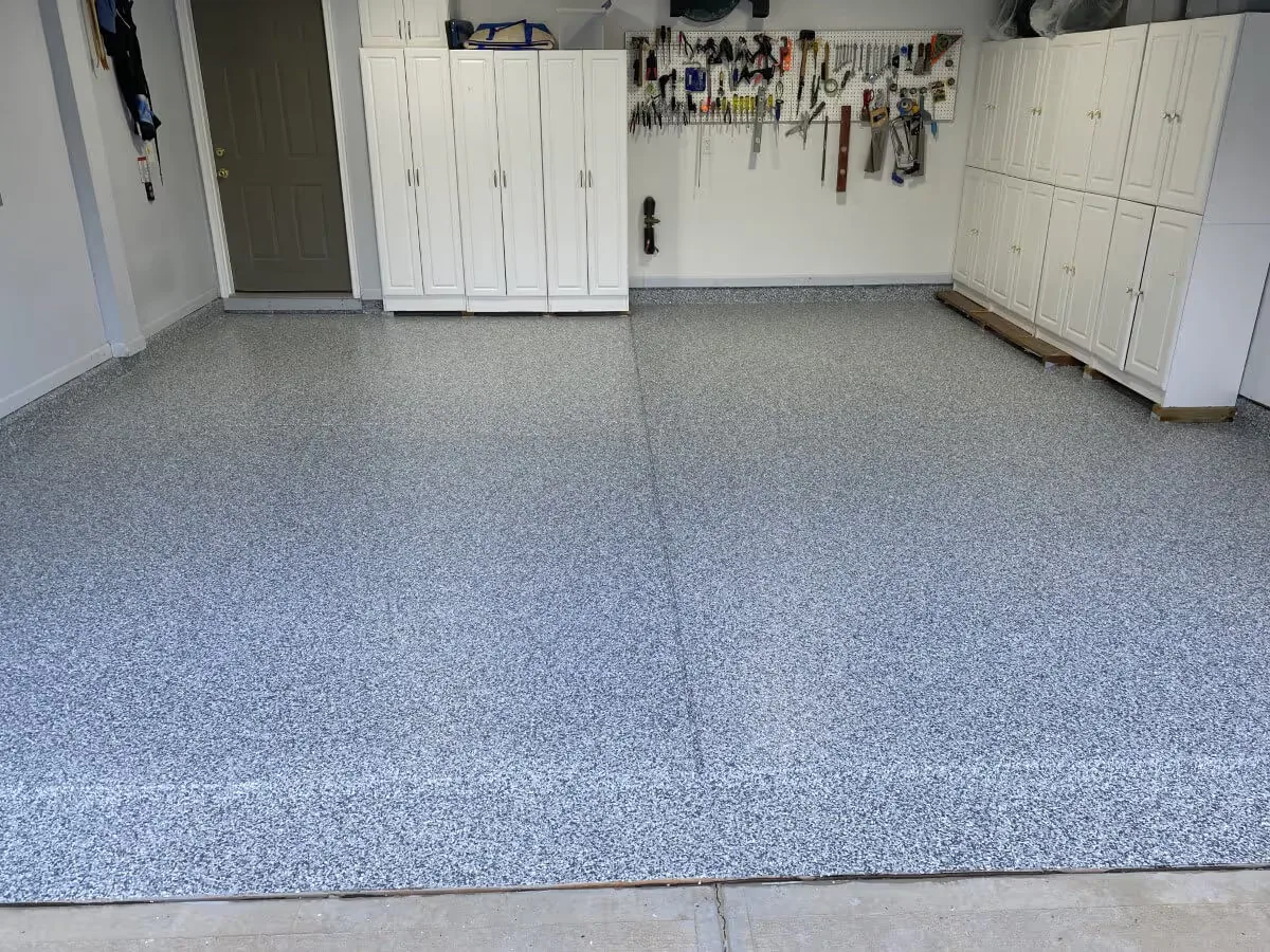 Floor coating installed by Titan Garage Floors