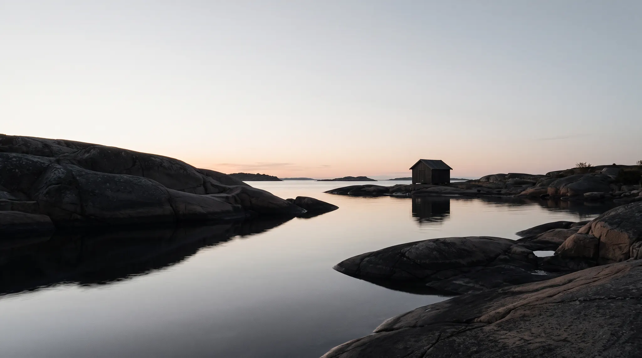 Swedish archipelago at dawn