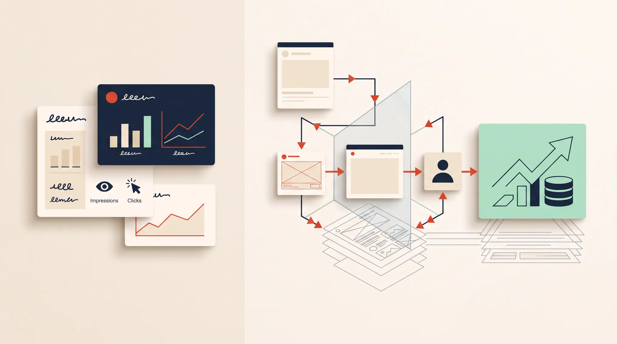 A connected measurement system linking ad-platform signals to customer and business performance
