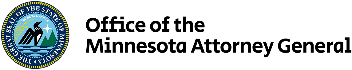 Le sceau officiel de l'État du Minnesota, avec un huard, des vagues bleues des montagnes vertes et l'inscription "Great.