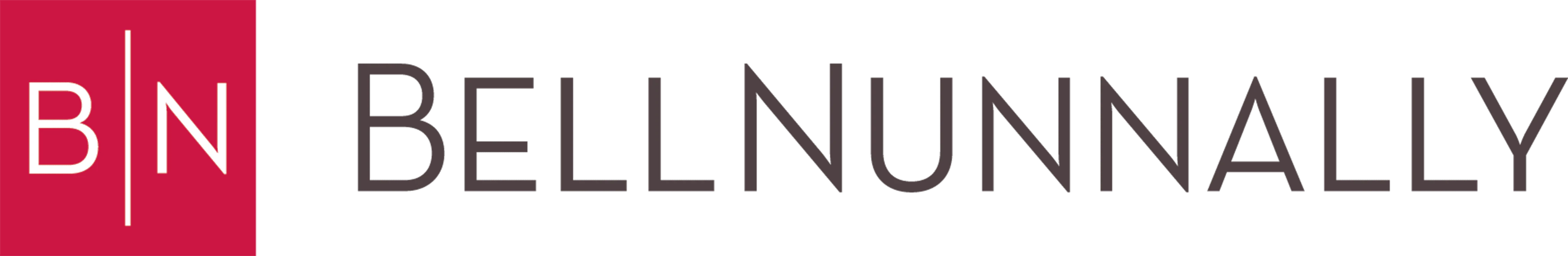 The Bell Nunnally logo features white "BN" initials separated by a vertical line on a vibrant red square, adjacent to the.