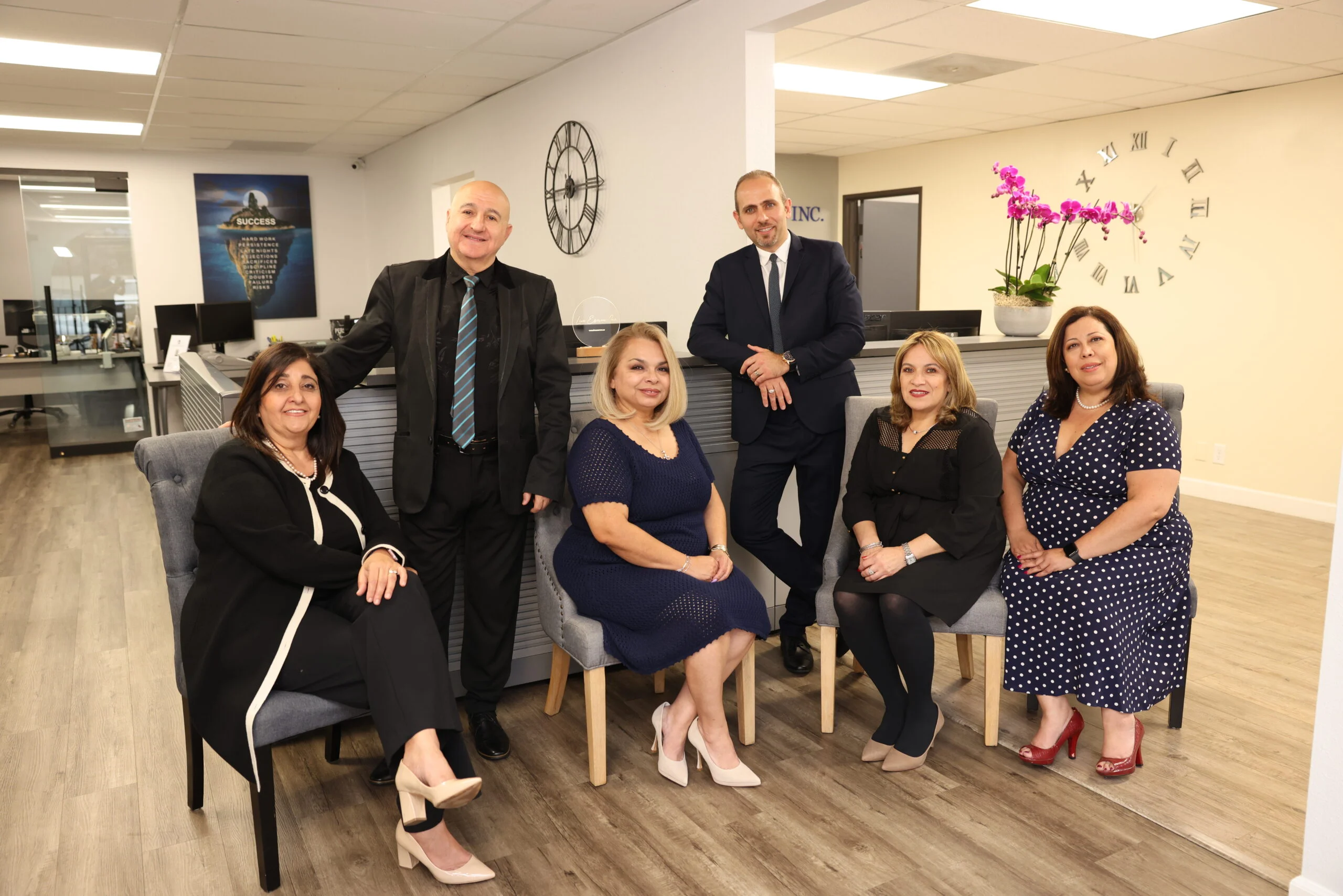 The Live Escrow team in their Burbank office