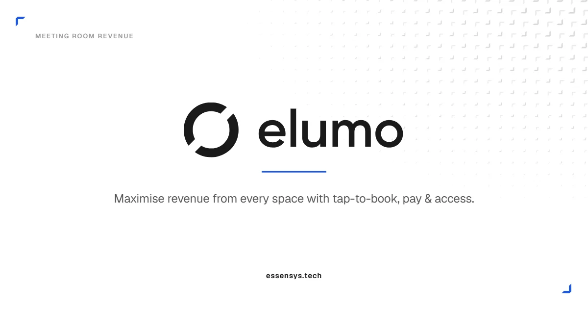 elumo — Maximise revenue from every space with tap-to-book, pay and access