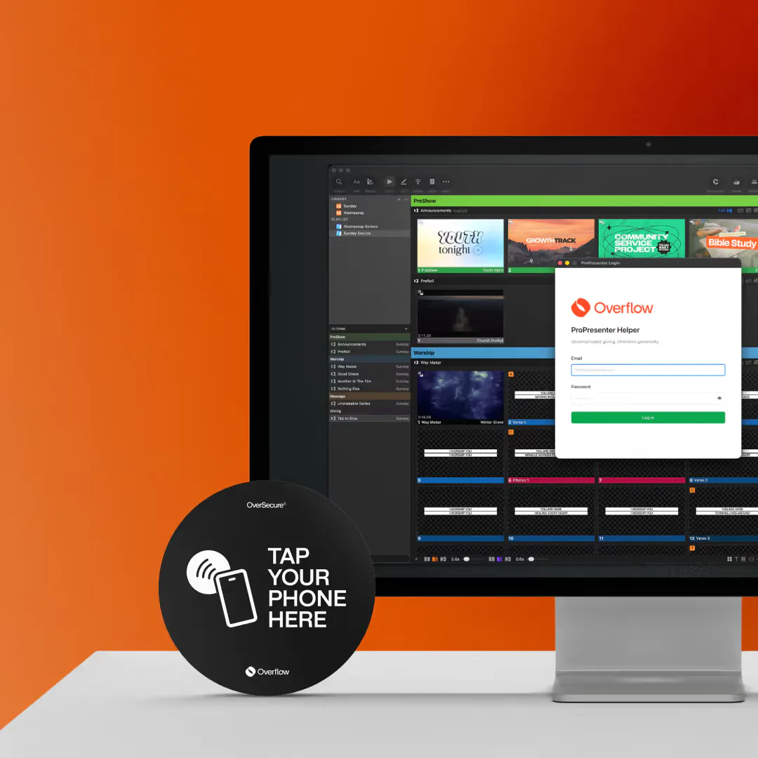 Overflow Tap ProPresenter Integration
