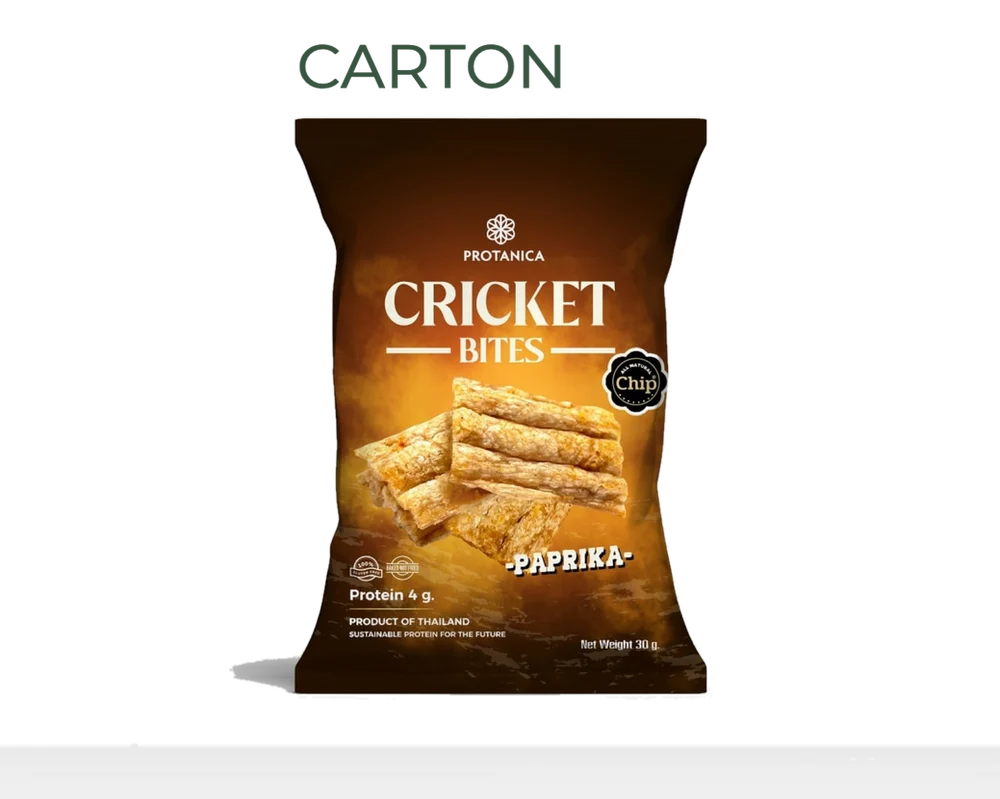Protanica paprika Cricket Bites package
