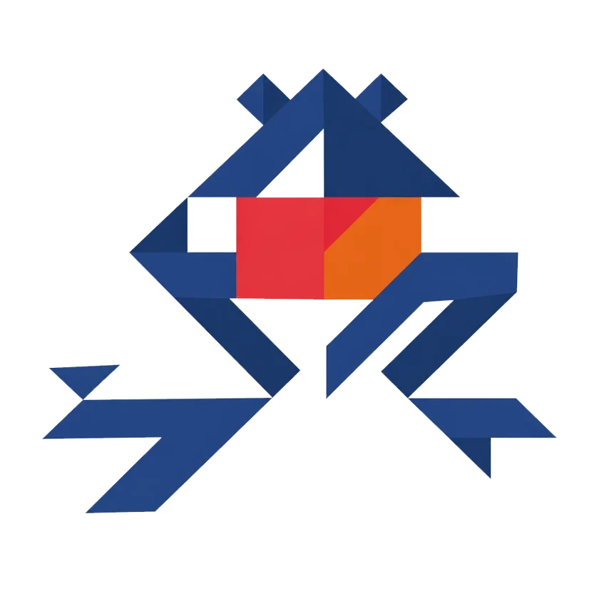 Inspayur — geometric frog representing transformation and strategic adaptability