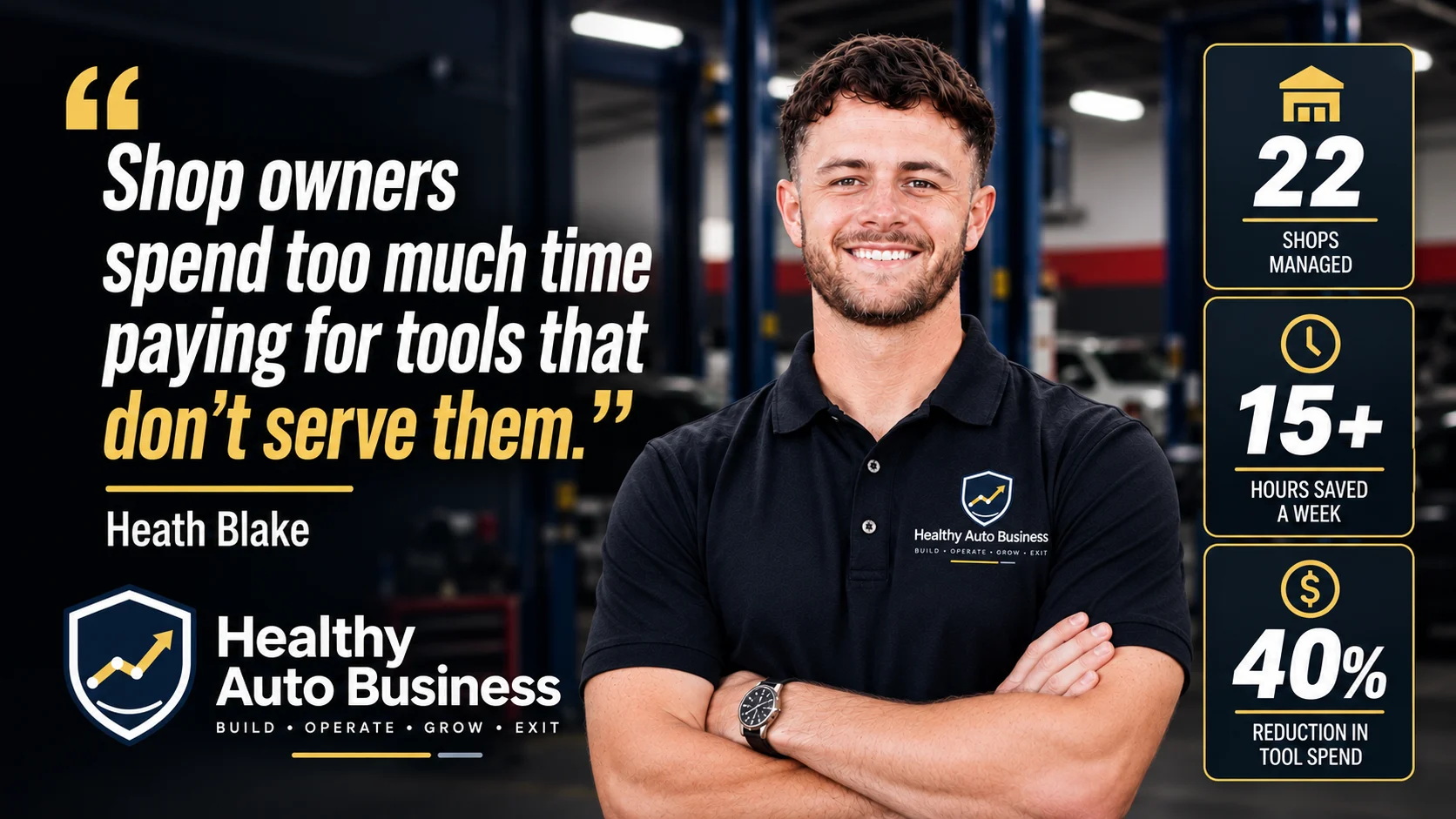 Heath Blake · Healthy Auto Business customer story video cover