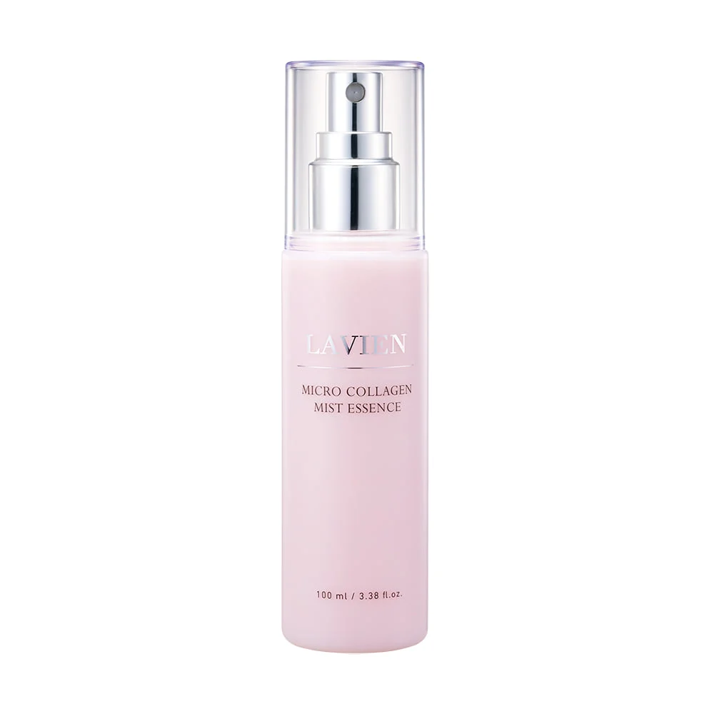 LAVIEN Micro Collagen Mist Essence in its pale pink bottle
