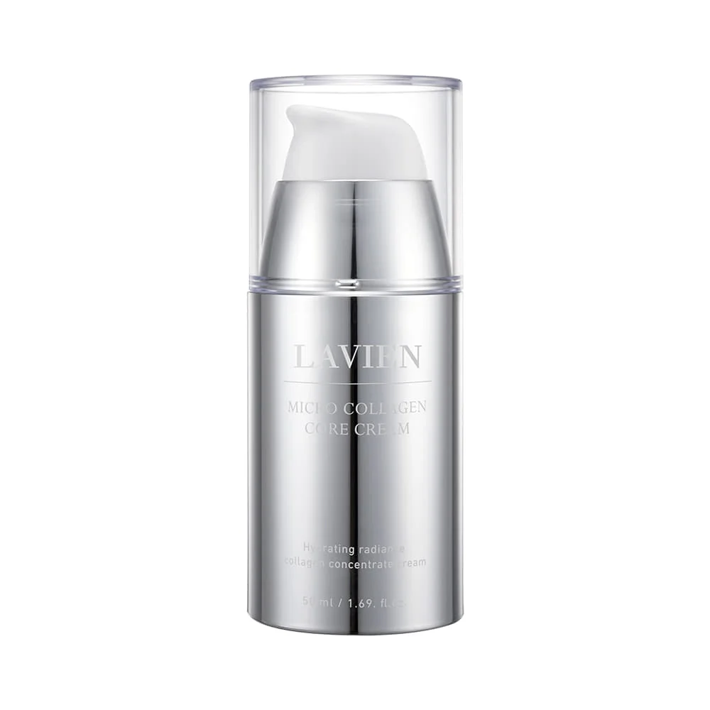 LAVIEN Micro Collagen Core Cream in its silver airless pump