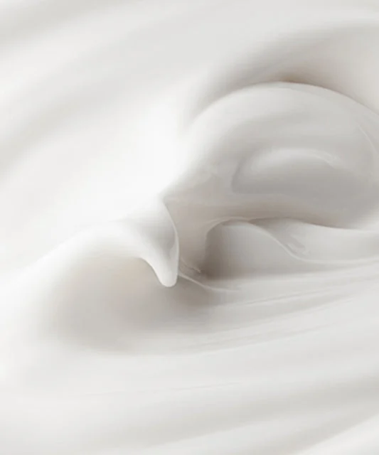 Soft white skincare cream texture