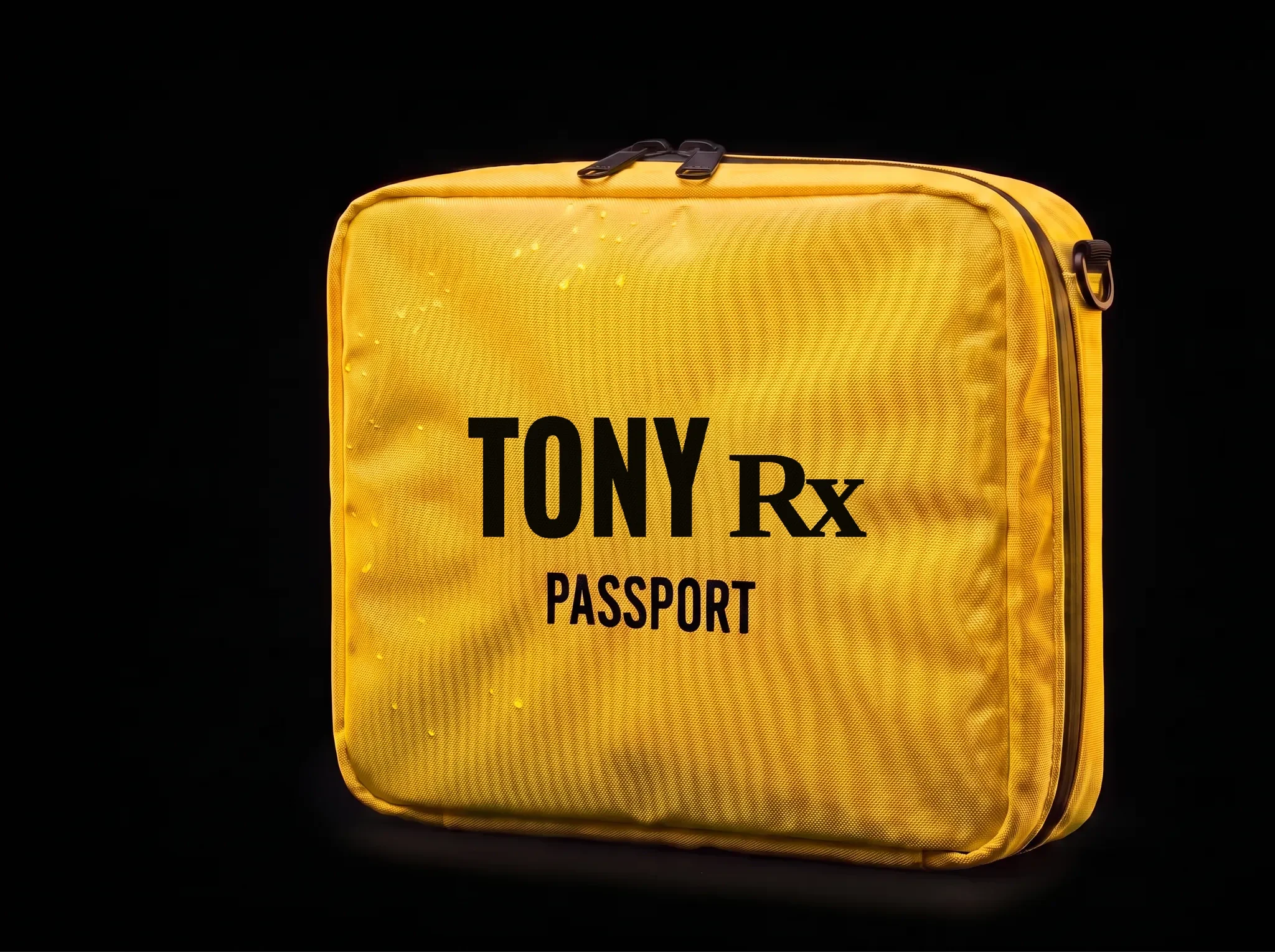 Tony Passport compact yellow waterproof prescription medication pouch