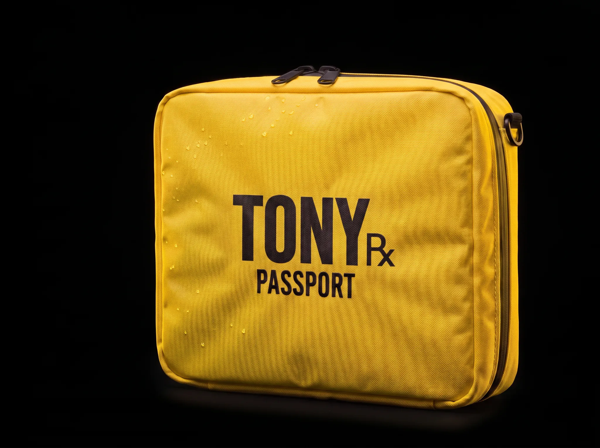 Tony Passport compact yellow waterproof prescription medication pouch