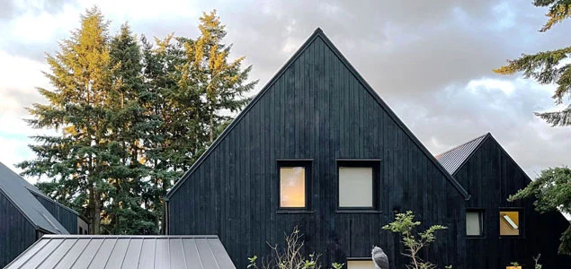 Going Street Commons, Zero Energy homes designed by Birdsmouth in Portland’s Cully neighborhood