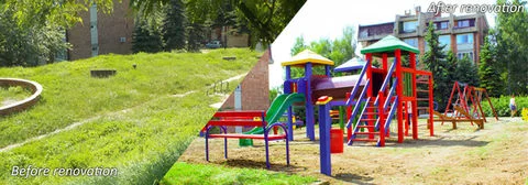 Renovation of children’s playground, photo 1