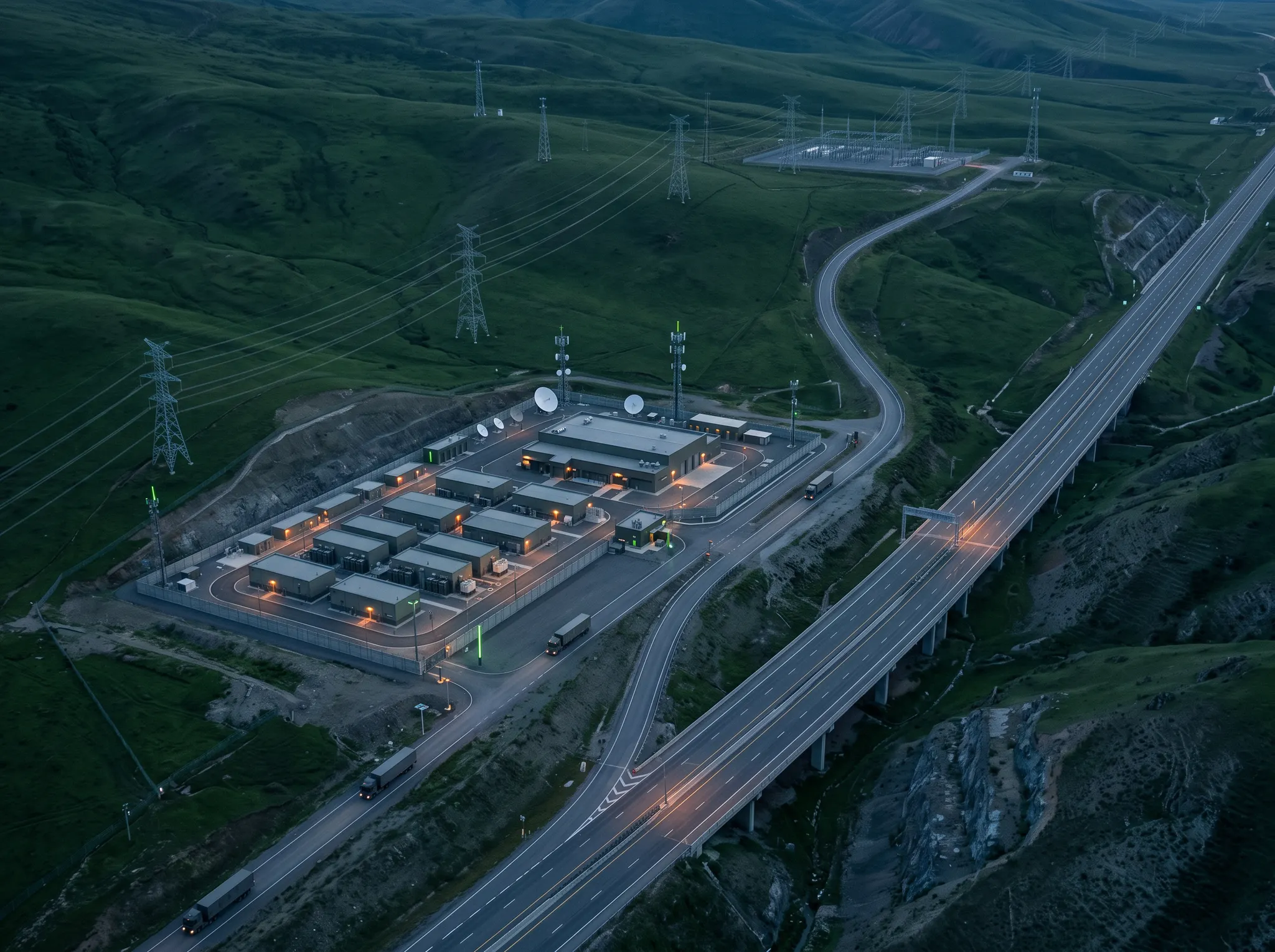 Open infrastructure extending across a wide landscape