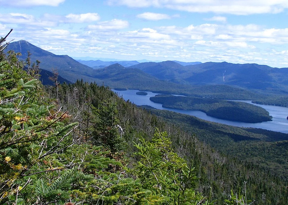 Lake Placid and Whiteface Mountain seen from McKenzie Mountain