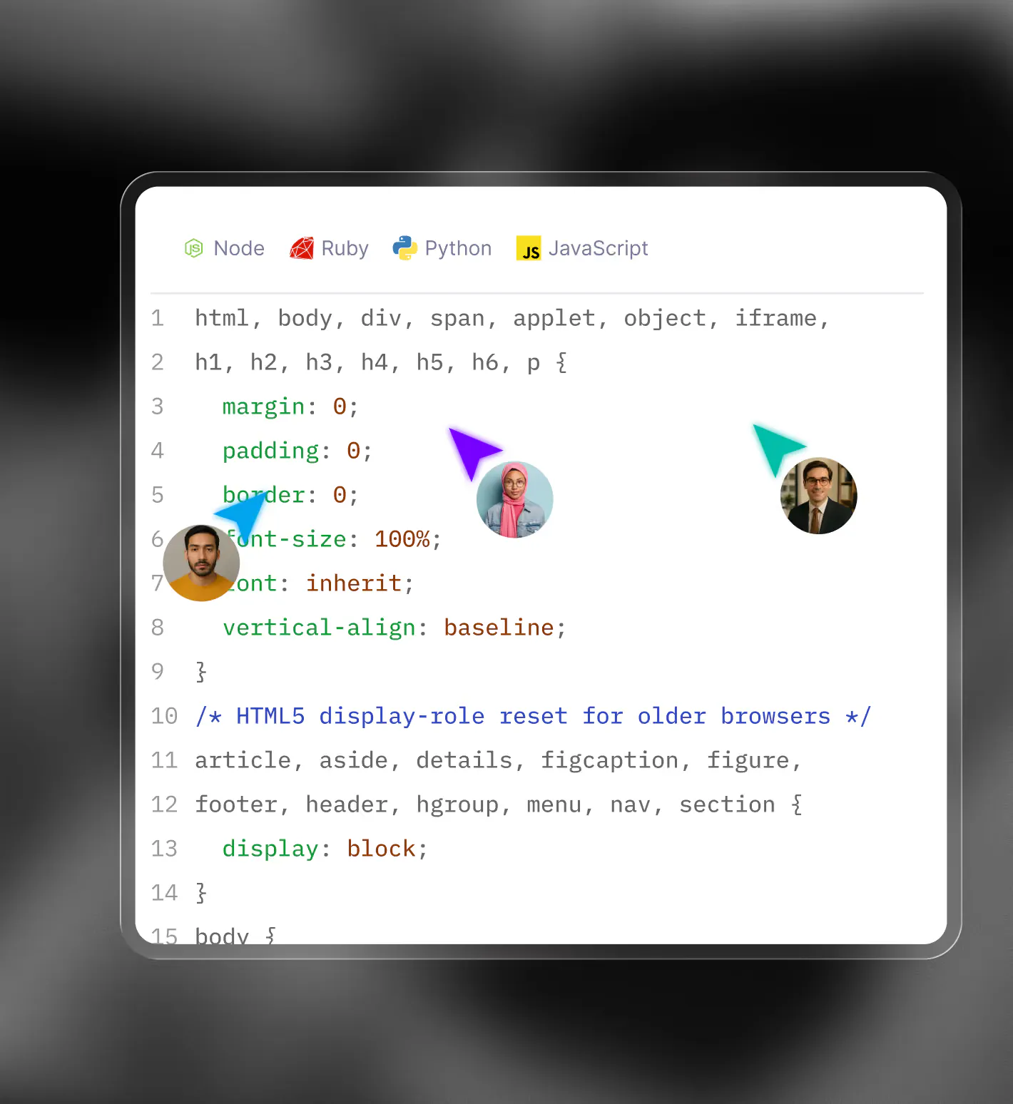 Job candidate sourcing platform interface showing profiles of three senior software engineer candidates with details on experience, education, and resume attachments.