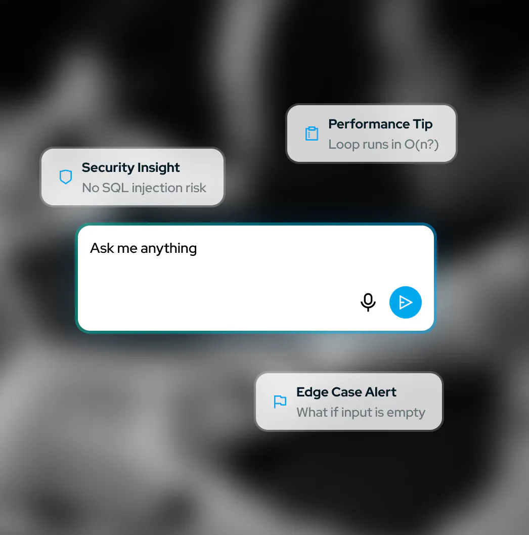 Voice command interface requesting creative problem-solvers with startup grit and a donut chart showing 150 top candidates divided by source: inbound applicants, ATS, internal employees, CRM, employee referrals, and alumni.