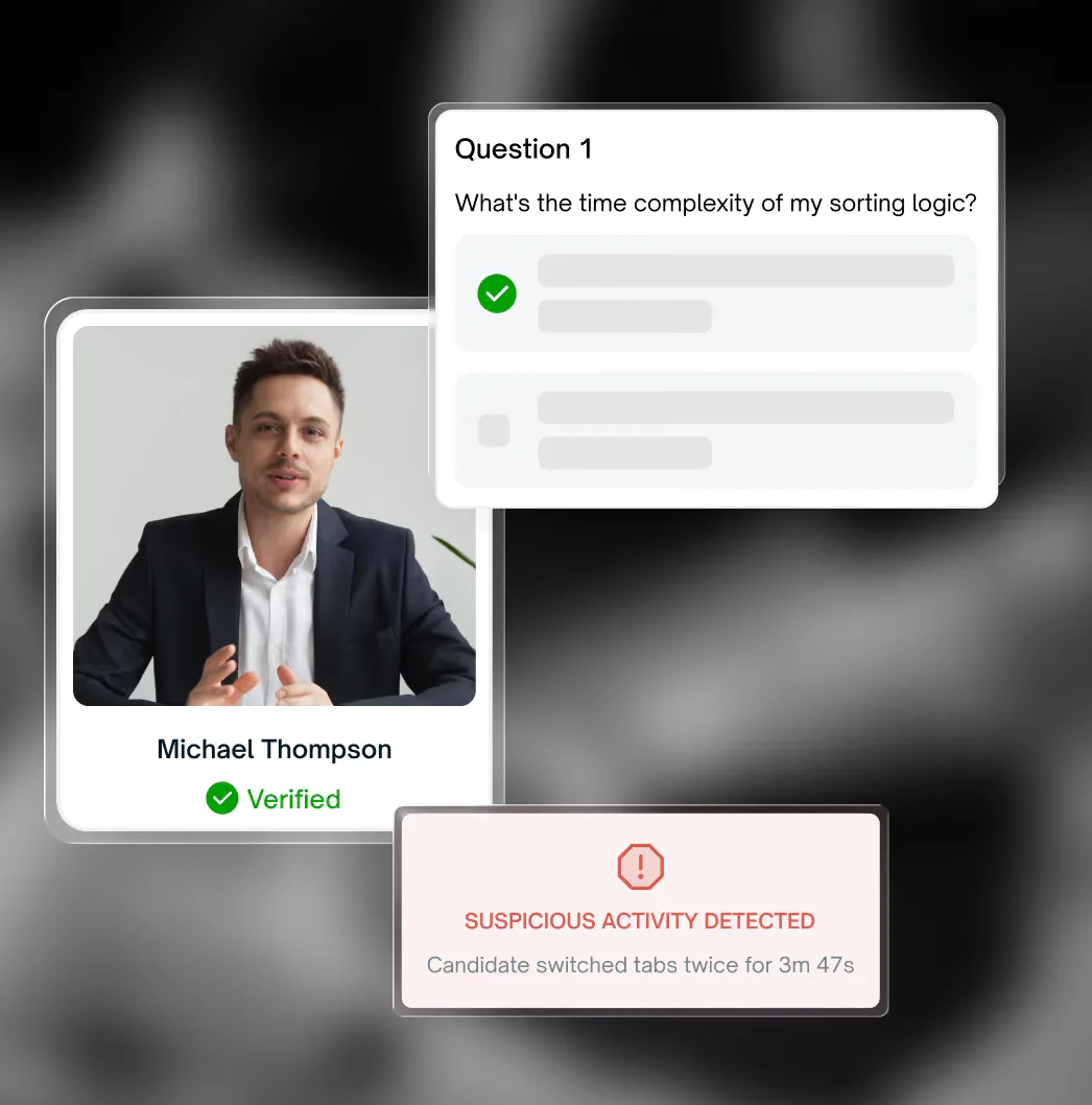 User interface showing a list of four verified candidates from San Francisco, CA, each with a profile photo, name, job title as Senior Software Engineer, and buttons to add to shortlist, remove, or send a message.