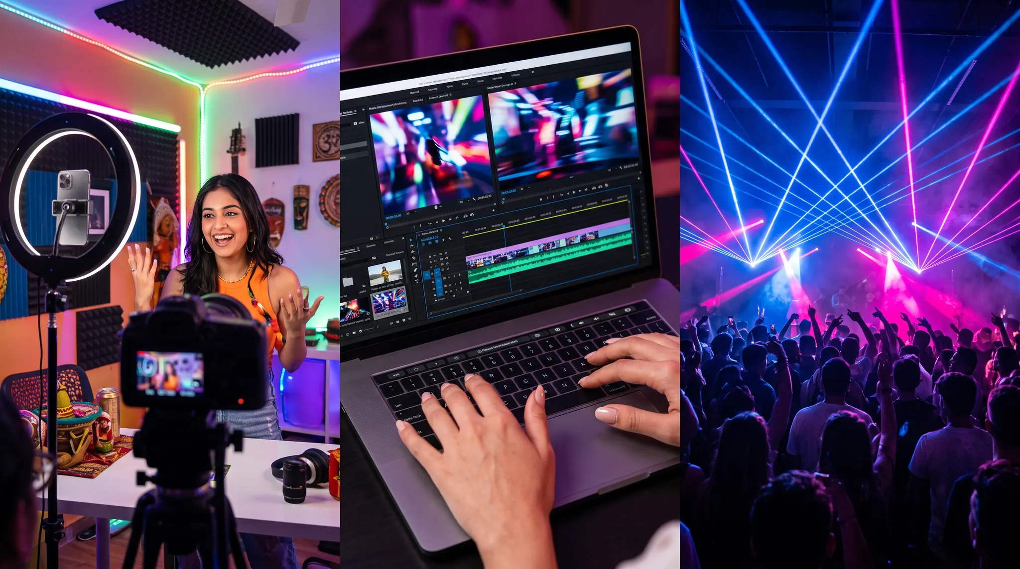 Creator production, campaign editing and a live cultural event