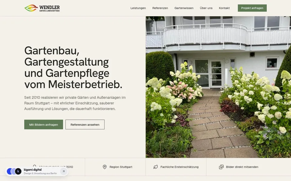 Startseite von Wendler