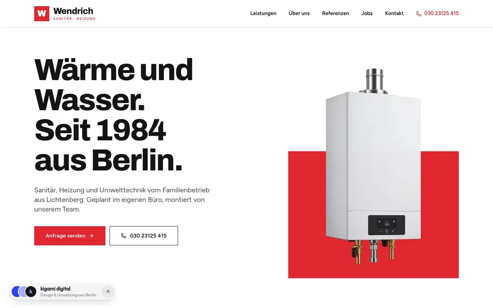 Startseite von Wendrich