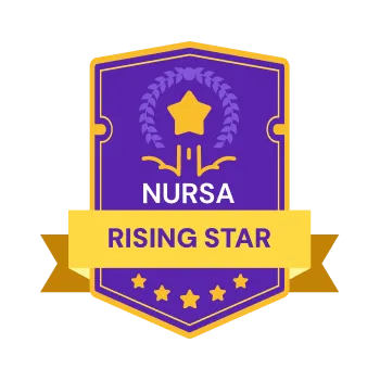 Rising Star Nursa facility award badge