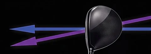 Straight Slice clubface and path diagram
