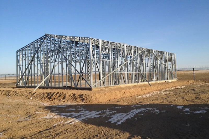Example light-gauge steel single-story frame
