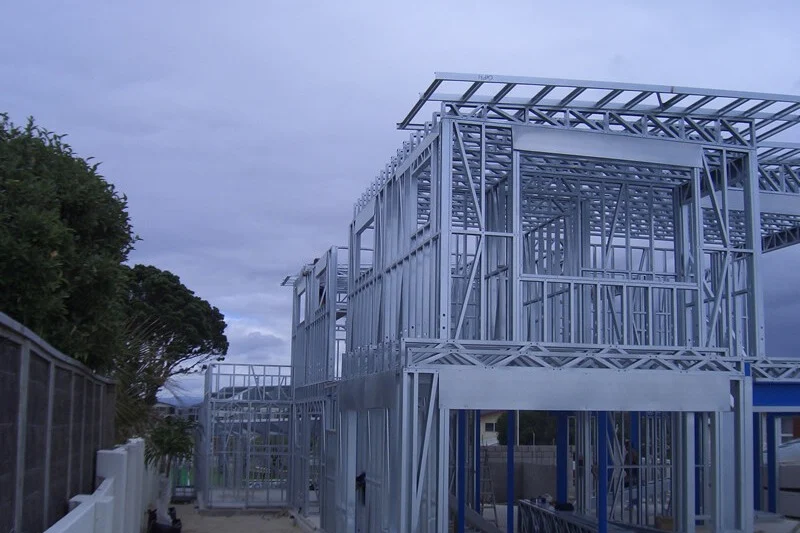 Example light-gauge steel two-story home framing