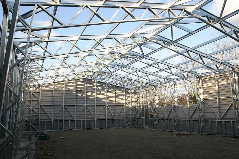 Example light-gauge steel clear-span hall