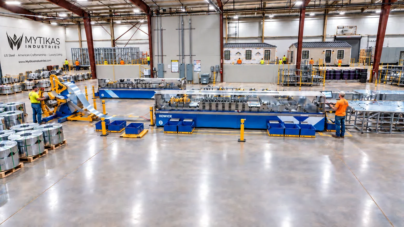 Howick roll-forming line in the Florence factory