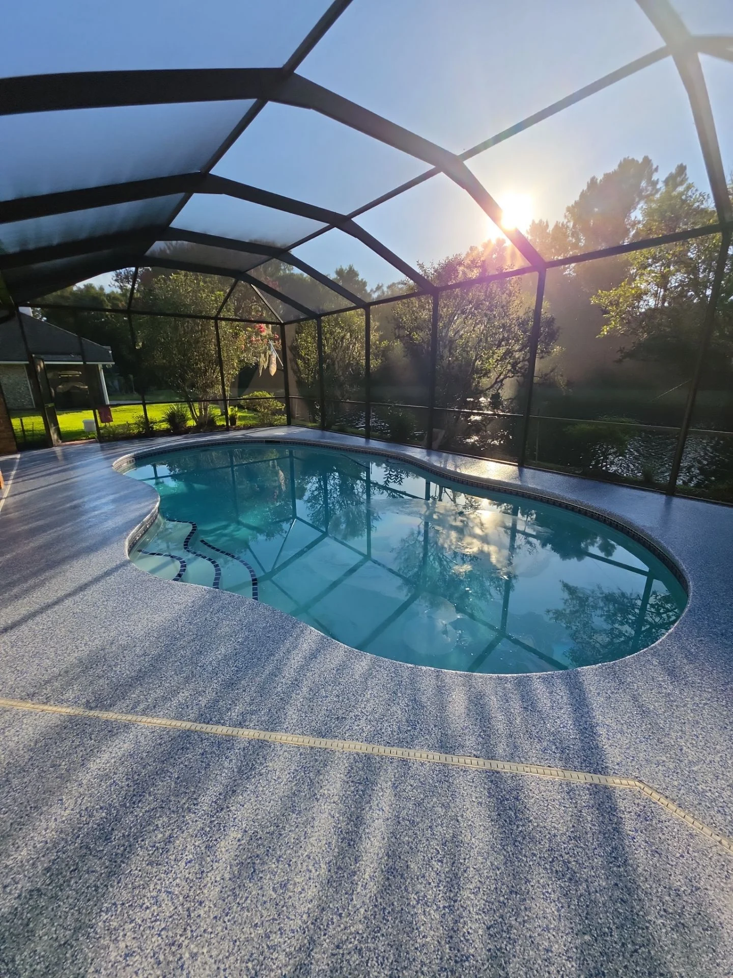 waterproof anti-slip pool deck coating