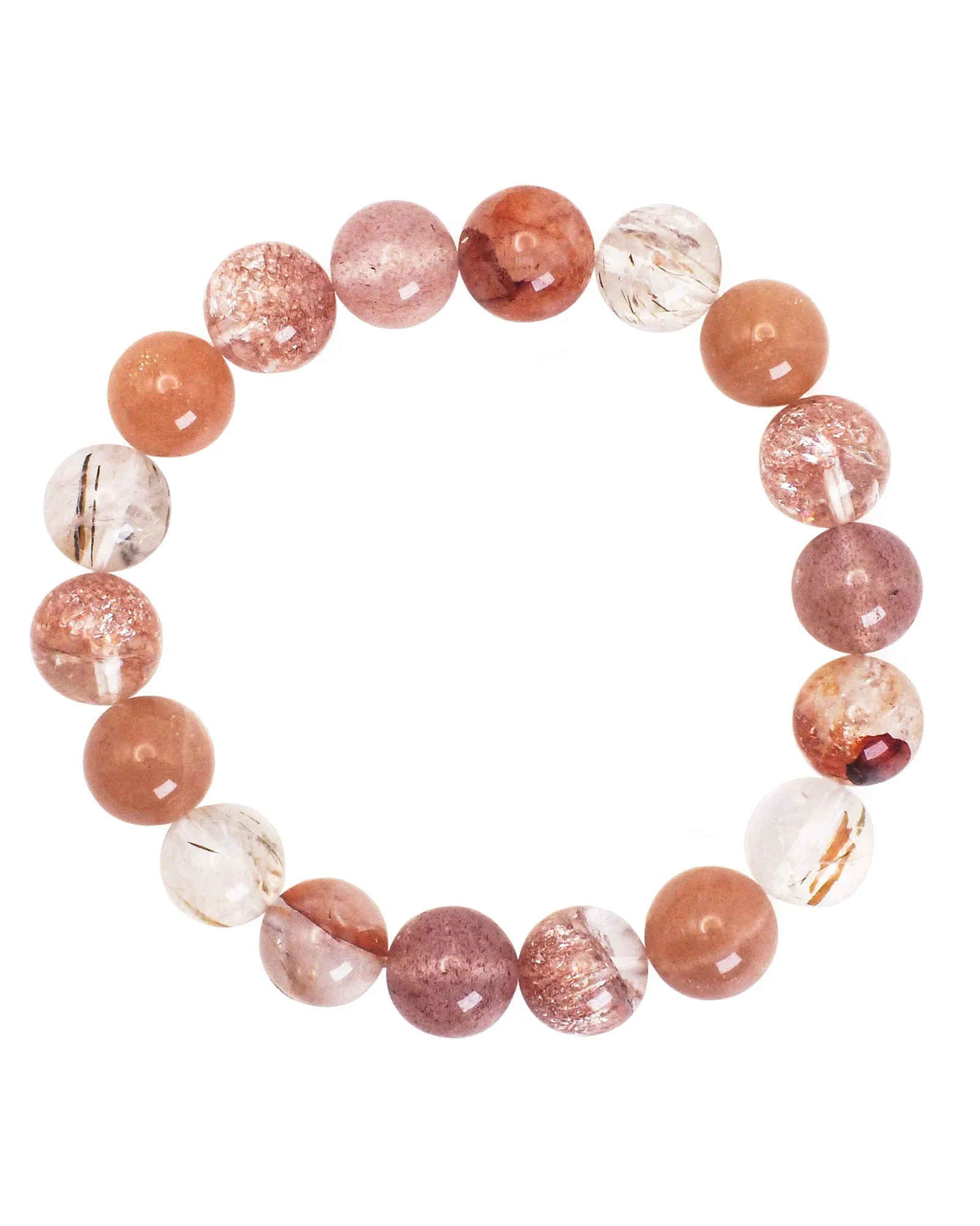Choodo SweetReverie natural rose and strawberry quartz bracelet
