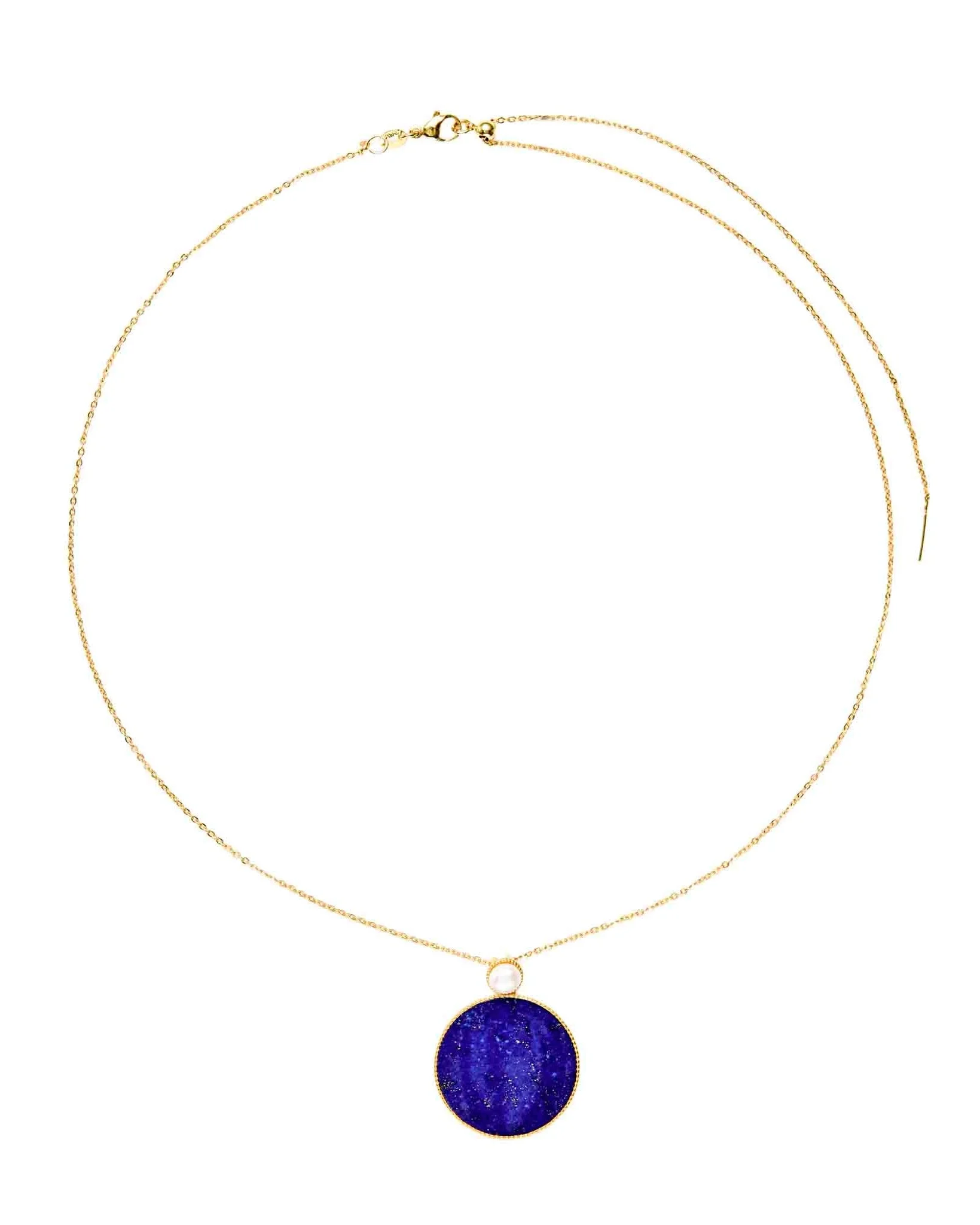 Choodo VelvetNight lapis lazuli and pearl necklace