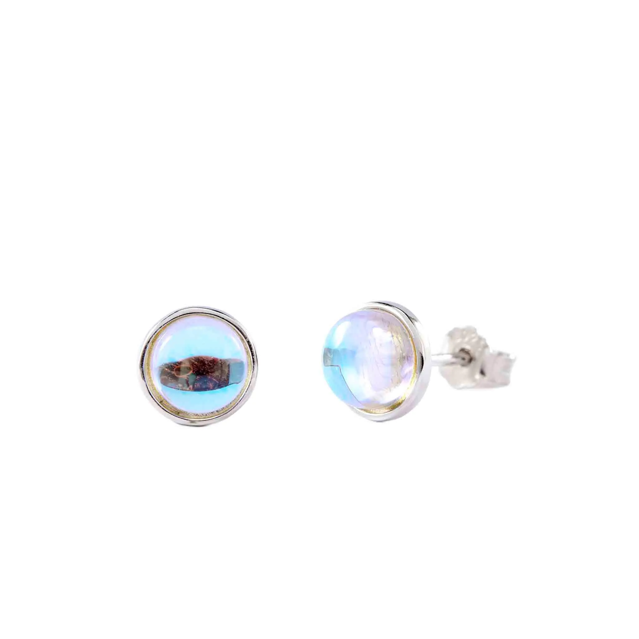 SacredBond moonstone studs selected as a meaningful anniversary gift